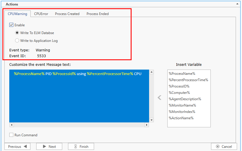 Process Monitor - Actions