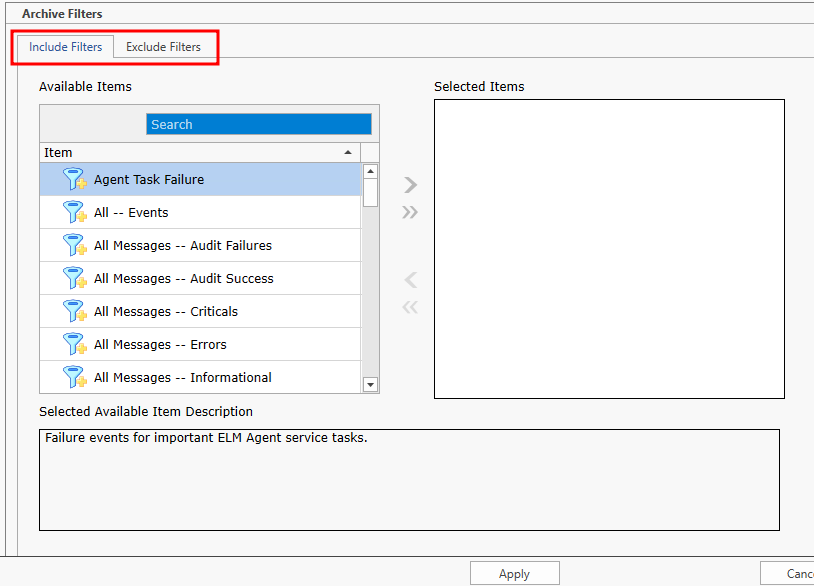 Database Filter