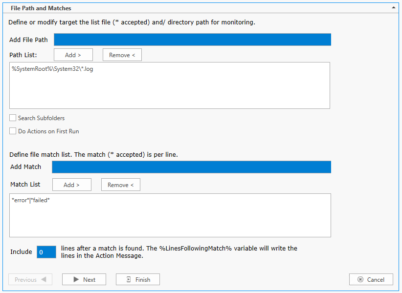 File Monitor Path