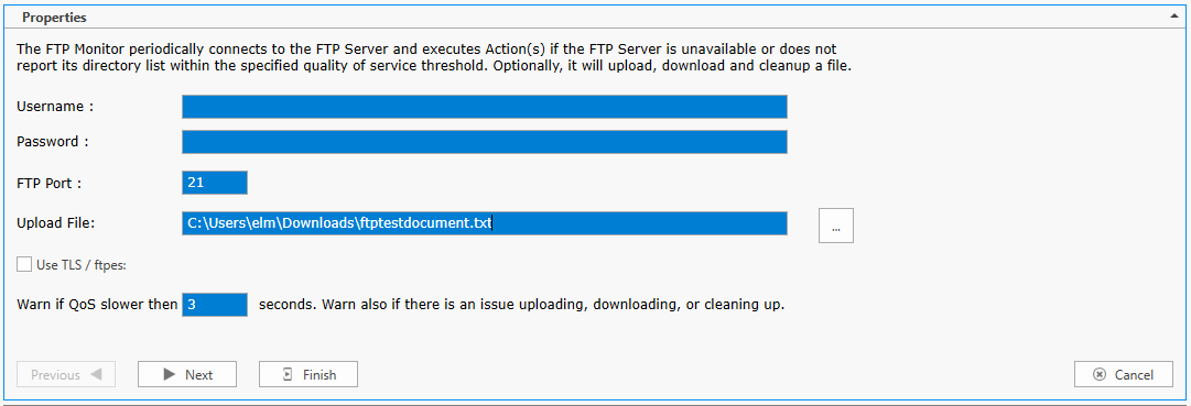 FTP Properties